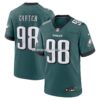 NFL260d56G04-a26078 Mens Nike Jalen Carter Midnight Green Philadelphia Eagles Team Game Jersey