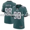 NFL260d56M01-dcdf21 Mens Nike Jalen Carter Midnight Green Philadelphia Eagles Team Game Jersey