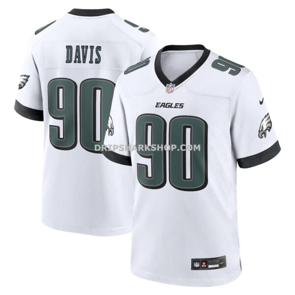 NFL2610e1G04-bf45dd Mens Nike Jordan Davis White Philadelphia Eagles White Game Jersey