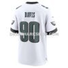 NFL2610e1G06-4177f2 Mens Nike Jordan Davis White Philadelphia Eagles White Game Jersey
