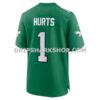 NFL2611e9G06-10132d Mens Nike Jalen Hurts Kelly Green Philadelphia Eagles Alternate Game Player Jersey