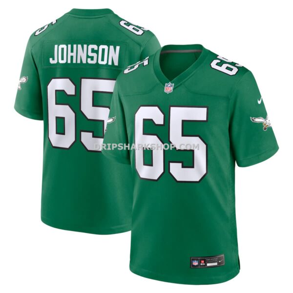 NFL261317G04-489cd6 Mens Nike Lane Johnson Kelly Green Philadelphia Eagles Alternate Game Jersey