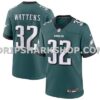 Mens Nike Ricky Watters Midnight Green Philadelphia Eagles Team Retired Player Game Jersey