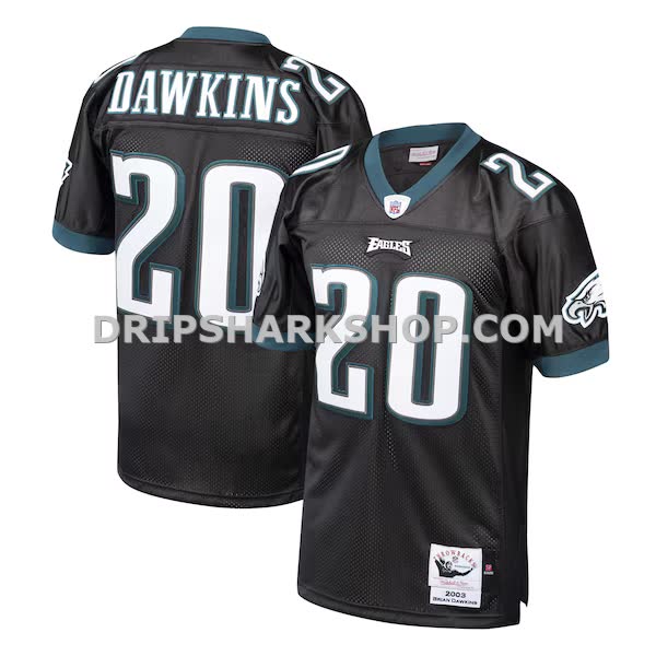 Mens Mitchell And Ness Brian Dawkins Black Philadelphia Eagles 2003 Authentic Throwback Retired Player Jersey Pi3615000