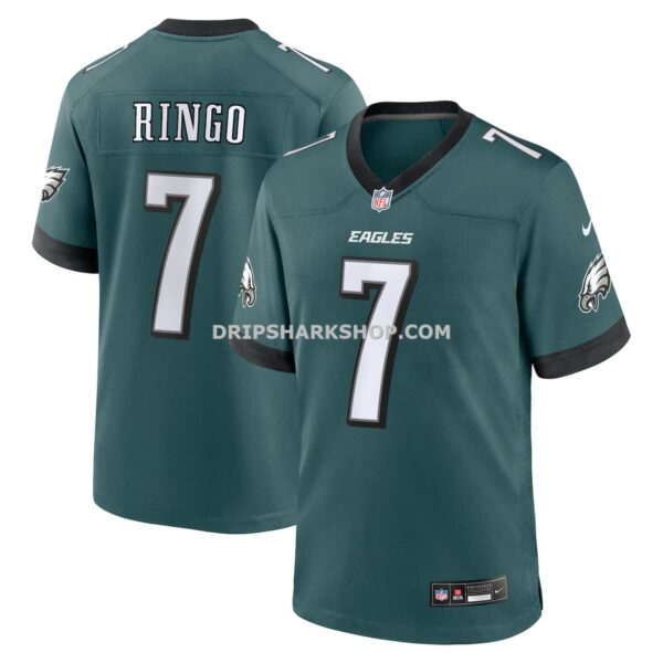 Mens Nike Kelee Ringo Midnight Green Philadelphia Eagles Team Game Jersey