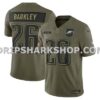 Mens Nike Saquon Barkley Olive Philadelphia Eagles 2025 Salute To Service Limited Jersey