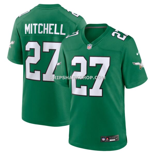 NFL261993G04-112188 Mens Nike Quinyon Mitchell Kelly Green Philadelphia Eagles Alternate Game Jersey