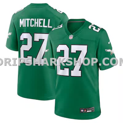 Mens Nike Quinyon Mitchell Kelly Green Philadelphia Eagles Alternate Game Jersey