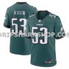 NFL261b08M01-52cccc Mens Nike Zack Baun Midnight Green Philadelphia Eagles Game Jersey