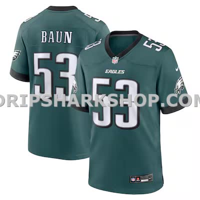 Mens Nike Zack Baun Midnight Green Philadelphia Eagles Game Jersey