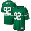 Mens Mitchell And Ness Reggie White Kelly Green Philadelphia Eagles Big And Tall 1990 Retired Player Replica Jersey Pi33