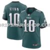 NFL262d07M01-4f7b13 Mens Nike Braden Mann Midnight Green Philadelphia Eagles Team Game Jersey