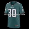 NFL262dc2G05-b55383 Mens Nike Jihaad Campbell Green Philadelphia Eagles Game Player Jersey
