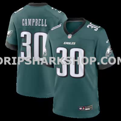 Mens Nike Jihaad Campbell Green Philadelphia Eagles Game Player Jersey