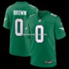 Mens Nike Marquise Brown Kelly Green Philadelphia Eagles Alternate 2 Game Jersey