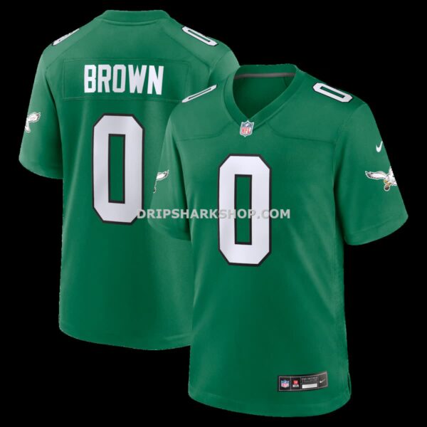 Mens Nike Marquise Brown Kelly Green Philadelphia Eagles Alternate 2 Game Jersey