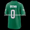 Mens Nike Marquise Brown Kelly Green Philadelphia Eagles Alternate 2 Game Jersey