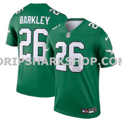Mens Nike Saquon Barkley Kelly Green Philadelphia Eagles Legend Player Performance Top