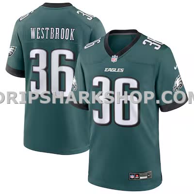 Mens Nike Brian Westbrook Midnight Green Philadelphia Eagles Team Retired Player Game Jersey