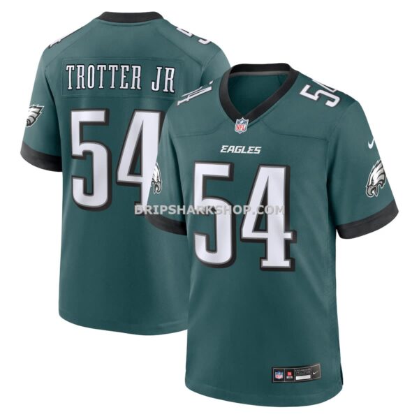 NFL2645beG04-925fb1 Mens Nike Jeremiah Trotter Jr Green Philadelphia Eagles Game Jersey