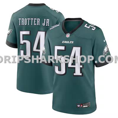 Mens Nike Jeremiah Trotter Jr Green Philadelphia Eagles Game Jersey