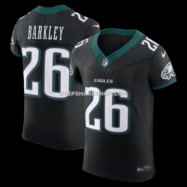 Mens Nike Saquon Barkley Black Philadelphia Eagles Alternate Vapor Fuse Elite Jersey