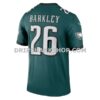 Mens Nike Saquon Barkley Midnight Green Philadelphia Eagles Legend Player Performance Top