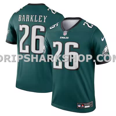 Mens Nike Saquon Barkley Midnight Green Philadelphia Eagles Legend Player Performance Top
