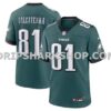 NFL26502aM01-e8f152 Mens Nike Grant Calcaterra Midnight Green Philadelphia Eagles Team Game Jersey