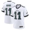 Mens Nike Aj Brown White Philadelphia Eagles White Game Jersey