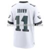 Mens Nike Aj Brown White Philadelphia Eagles White Game Jersey