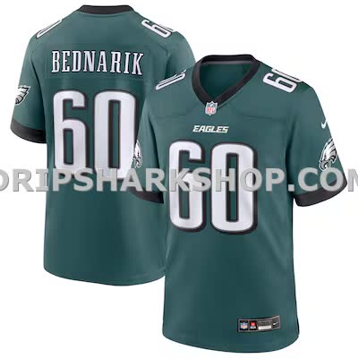 Mens Nike Chuck Bednarik Midnight Green Philadelphia Eagles Team Retired Player Game Jersey