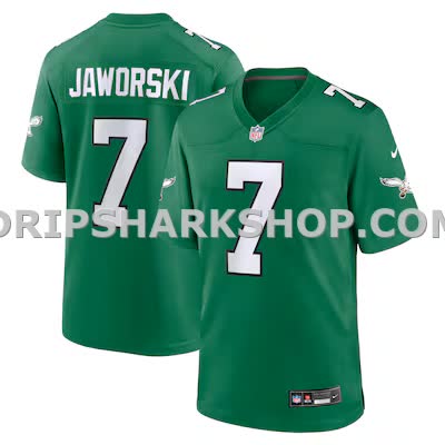 Mens Nike Ron Jaworski Kelly Green Philadelphia Eagles Retired Player Alternate Game Jersey