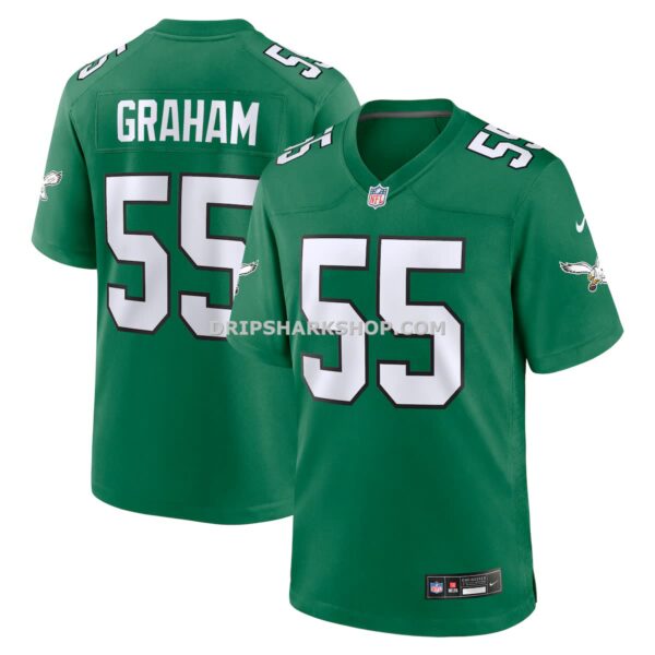 Mens Nike Brandon Graham Kelly Green Philadelphia Eagles Alternate Game Jersey
