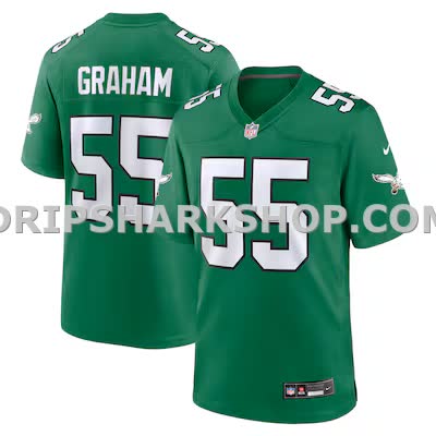 Mens Nike Brandon Graham Kelly Green Philadelphia Eagles Alternate Game Jersey