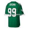 Mens Mitchell And Ness Jerome Brown Kelly Green Philadelphia Eagles Big And Tall 1990 Retired Player Replica Jersey Pi33