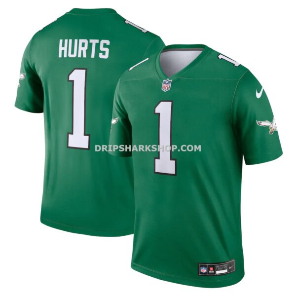 NFL265c86G04-a814eb Mens Nike Jalen Hurts Kelly Green Philadelphia Eagles Legend Player Performance Top