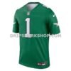 NFL265c86G05-e7d445 Mens Nike Jalen Hurts Kelly Green Philadelphia Eagles Legend Player Performance Top