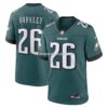 Mens Nike Saquon Barkley Midnight Green Philadelphia Eagles Game Player Jersey