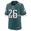 Mens Nike Saquon Barkley Midnight Green Philadelphia Eagles Game Player Jersey
