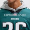 Mens Nike Saquon Barkley Midnight Green Philadelphia Eagles Game Player Jersey