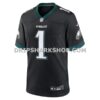 NFL26625aG05-066a97 Mens Nike Jalen Hurts Black Philadelphia Eagles Alternate Game Jersey