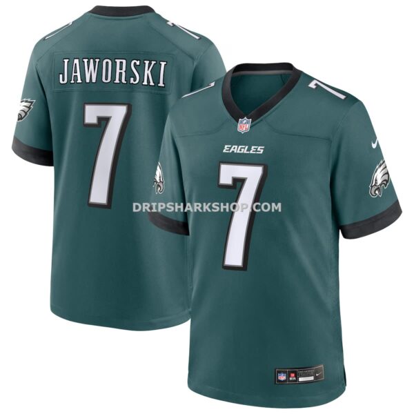 Mens Nike Ron Jaworski Midnight Green Philadelphia Eagles Team Retired Player Game Jersey