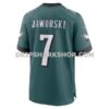 Mens Nike Ron Jaworski Midnight Green Philadelphia Eagles Team Retired Player Game Jersey