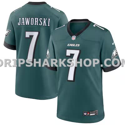 Mens Nike Ron Jaworski Midnight Green Philadelphia Eagles Team Retired Player Game Jersey