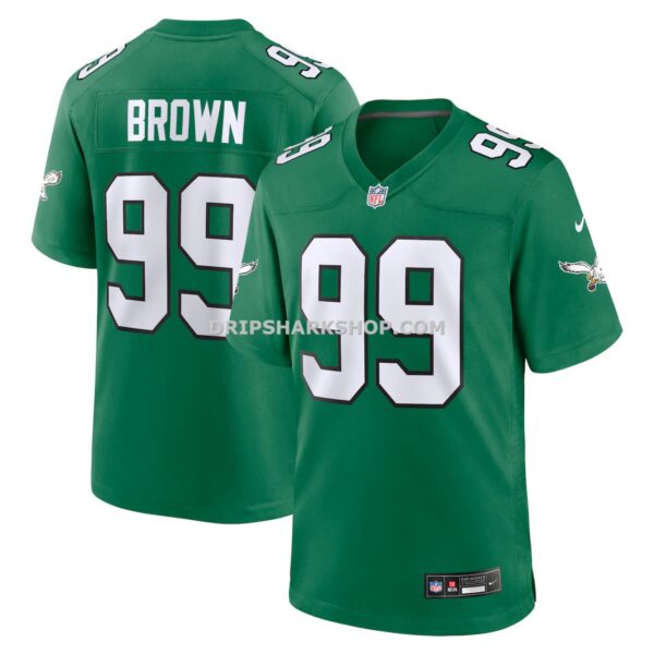 NFL2667f0G04-51a996 Mens Nike Jerome Brown Kelly Green Philadelphia Eagles Retired Player Alternate Game Jersey