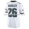 Mens Nike Saquon Barkley White Philadelphia Eagles Vapor Fuse Limited Jersey