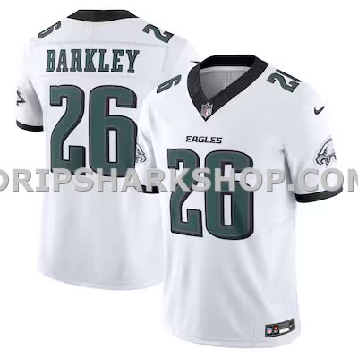 Mens Nike Saquon Barkley White Philadelphia Eagles Vapor Fuse Limited Jersey
