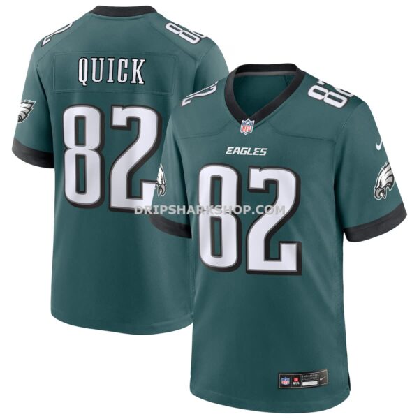 Mens Nike Mike Quick Midnight Green Philadelphia Eagles Team Retired Player Game Jersey