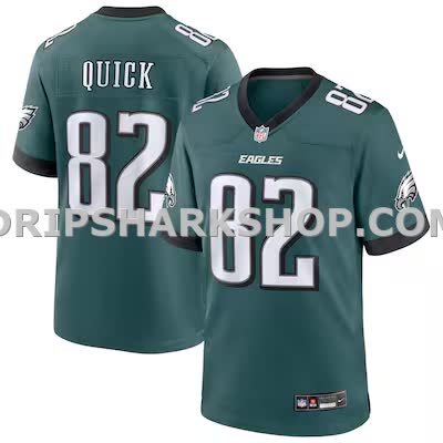 Mens Nike Mike Quick Midnight Green Philadelphia Eagles Team Retired Player Game Jersey